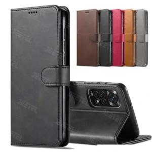 کیف چرمی Xiaomi Redmi Note 11 Pro مدل لپ تاپی جاکارتی دار