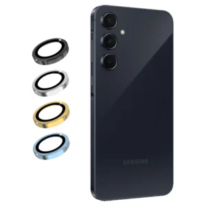 محافظ لنز دوربین Samsung Galaxy A55 رینگی مدل شیشه ای آلومینیومی