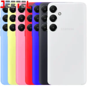 کاور سیلیکونی تک رنگ اورجینال Samsung Galaxy S24 FE مدل پاک کنی