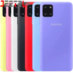 کاور سیلیکونی تک رنگ اورجینال Samsung Galaxy Note 10 Lite مدل پاک کنی اصل