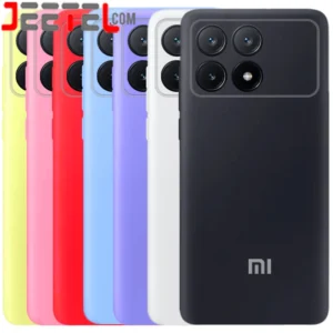 کاور سیلیکونی تک رنگ اورجینال Xiaomi Poco F6 Pro مدل پاک کنی اصل