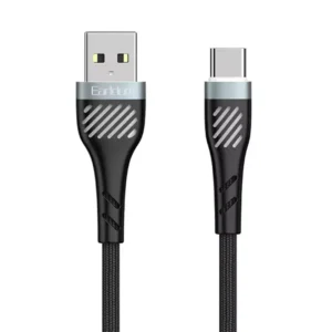 کابل شارژ USB به Type-C به طول 1 متر 2.4 آمپر از برند ایرلدوم مدل Earldom EC-178C (100% اورجینال)