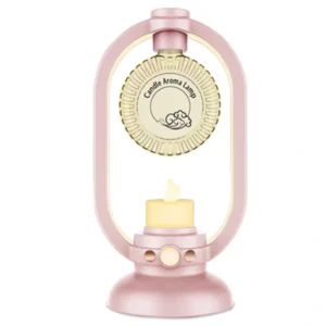 دستگاه بخور سرد معطر با نور RGB مدل شمعی Aroma Lamp
