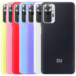 کاور سیلیکونی تک رنگ اورجینال Xiaomi Redmi Note 10 Pro مدل پاک کنی اصل (بدون محافظ لنز)