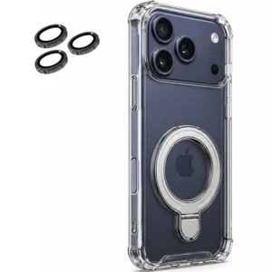 کاور اورجینال ایربگ دار مدل استندشو از برند EvoClear برای iPhone 17 Pro