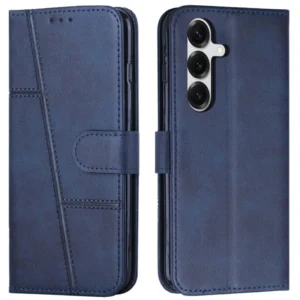 کیف چرمی کلاسوری طرح Texture مناسب برای سامسونگ Galaxy S25 FE
