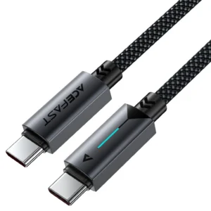 کابل شارژ دوسر USB-C به طول 1.2M و توان 60W 20V 3A مدل AceFast C19-03 (نسخه اورجینال + گارانتی شرکتی)