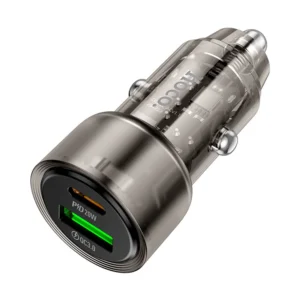 شارژر فندکی دو پورت با قابلیت فست شارژ به توان 38W مدل Hoco Z52 (نسخه اورجینال + گارانتی شرکتی)