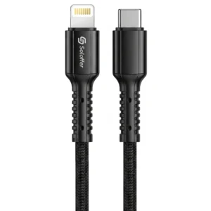 کابل شارژ سوپر فست شارژ 30W تایپ سی به لایتنینگ مدل Soloffer CC-65 (اورجینال+گارانتی)