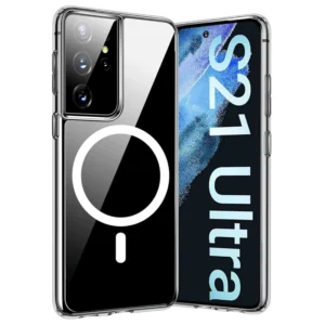 قاب مگ سیف شفاف مناسب برای Samsung Galaxy S21 Ultra (پک سامسونگ استوری)