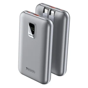 پاوربانک 10.000Mah به همراه کابل شارژ مدل نمایشگردار توان 22.5W از برند YESIDO YP48 (100% اورجینال)
