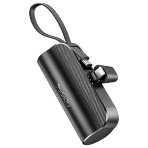 پاوربانک 5.000Mah سوکت پرتابل به همراه کابل و توان 12W از برند YESIDO YP68 (100% اورجینال)
