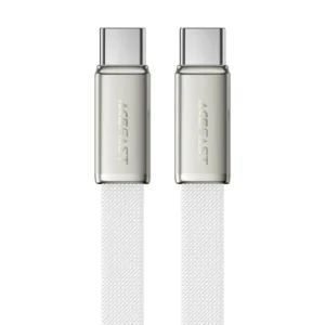 کابل کنفی اتویی فست شارژ USB-C به USB-C به طول 1.2M و توان 60W مدل AceFast C24-03 (نسخه اورجینال + گارانتی شرکتی)
