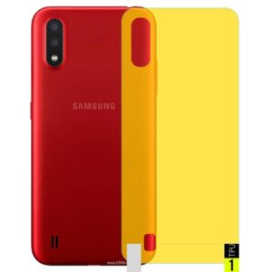 برچسب نانو پشت گوشی Samsung Galaxy A01 مدل فول کاور شفاف آنتی شوک