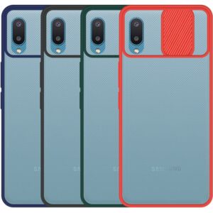 قاب محافظ مناسب برای گوشی Samsung Galaxy A02 / A022 مدل ماکرو شیلد محافظ لنزدار طرح پشت مات