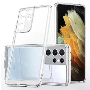 قاب گوشی Samsung Galaxy S21 Ultra مدل تمام ژله ای محافظ لنزدار
