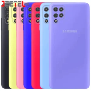 کاور سیلیکونی تک رنگ اورجینال Samsung Galaxy A12 مدل پاک کنی اصل