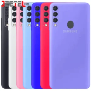 کاور سیلیکونی تک رنگ اورجینال Samsung Galaxy A20S مدل پاک کنی اصل (بدون محافظ لنز)
