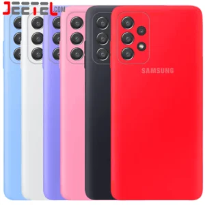 کاور سیلیکونی تک رنگ اورجینال Samsung Galaxy A52 / A52S مدل پاک کنی اصل