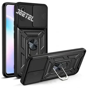 قاب کشویی بتمنی مدل آهنربایی هولدردار برای گوشی Xiaomi Redmi 9A طرح اسلاید آرمور