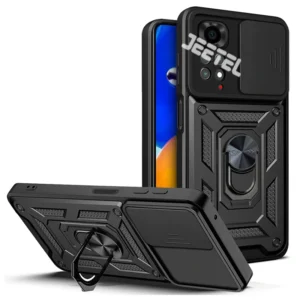 قاب کشویی بتمنی مدل آهنربایی هولدردار برای گوشی Xiaomi Redmi Note 11 4G / Note 11S طرح اسلاید آرمور