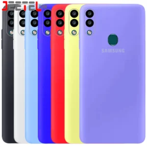 کاور سیلیکونی تک رنگ اورجینال Samsung Galaxy A20 / A30 مدل پاک کنی اصل