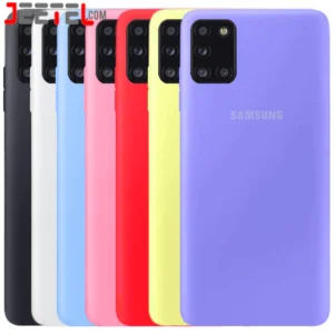 کاور سیلیکونی تک رنگ اورجینال Samsung Galaxy A31 مدل پاک کنی اصل
