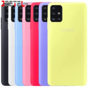 کاور سیلیکونی تک رنگ اورجینال Samsung Galaxy A71 مدل پاک کنی اصل