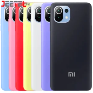 کاور سیلیکونی تک رنگ اورجینال Xiaomi MI 11 Lite مدل پاک کنی اصل