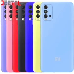 کاور سیلیکونی تک رنگ اورجینال Xiaomi Redmi 9T مدل پاک کنی اصل