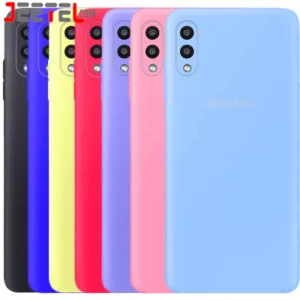 کاور سیلیکونی تک رنگ اورجینال Samsung Galaxy A02 مدل پاک کنی اصل (بدون محافظ لنز)