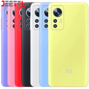 کاور سیلیکونی تک رنگ اورجینال Xiaomi 12 Lite مدل پاک کنی