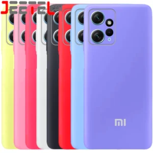 کاور سیلیکونی تک رنگ اورجینال Xiaomi Redmi Note 12 4G مدل پاک کنی اصل