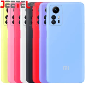 کاور سیلیکونی تک رنگ اورجینال Xiaomi Redmi Note 12S مدل پاک کنی اصل