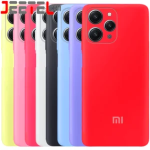 کاور سیلیکونی تک رنگ اورجینال Xiaomi Redmi 12 مدل پاک کنی اصل