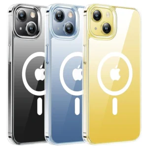قاب اورجینال مگ سیف برای گوشی IPHONE 15 تمام شفاف (پک اپل استوری)