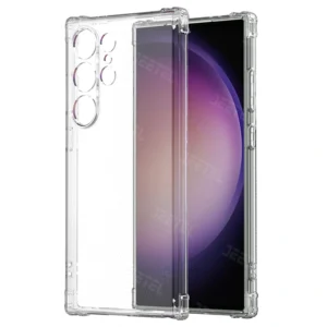 گارد شفاف ایربگ دار برای گوشی Samsung Galaxy S23 Ultra مدل ژله ای محافظ لنزدار