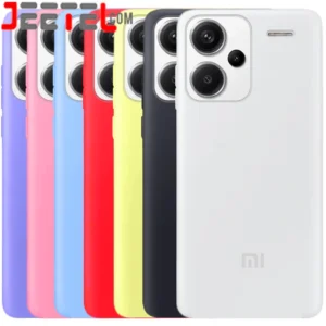 کاور سیلیکونی تک رنگ اورجینال Xiaomi Redmi Note 13 Pro Plus مدل پاک کنی ضدلک