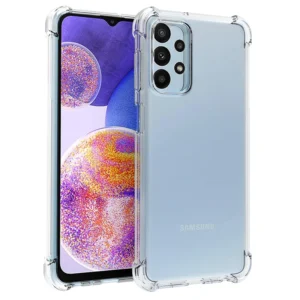 گارد شفاف ایربگ دار برای گوشی Samsung Galaxy A23 مدل ژله ای محافظ لنزدار