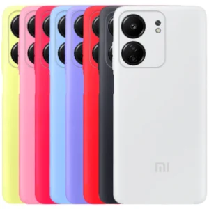 کاور سیلیکونی تک رنگ اورجینال Xiaomi Redmi 13C / Poco C65 مدل پاک کنی ضدلک