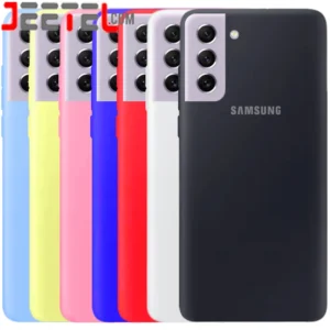 کاور سیلیکونی تک رنگ 100 درصد اورجینال Samsung Galaxy S21 FE مدل پاک کنی