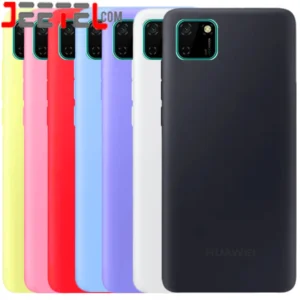 کاور سیلیکونی تک رنگ اورجینال Huawei Y5P مدل پاک کنی اصل