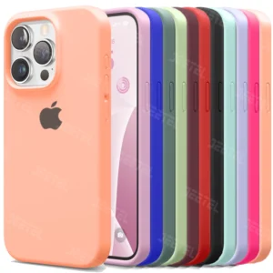 کاور سیلیکونی تک رنگ اورجینال برای گوشی IPHONE 15 Pro مدل پاک کنی اصل