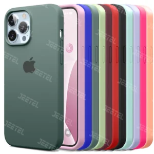 کاور سیلیکونی تک رنگ اورجینال برای گوشی IPHONE 13 Pro Max مدل پاک کنی اصل