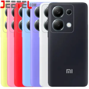 کاور سیلیکونی تک رنگ اورجینال Xiaomi Redmi Note 13 Pro 4G مدل پاک کنی ضدلک