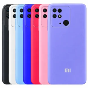 کاور سیلیکونی تک رنگ اورجینال Xiaomi Redmi 10C / Poco C40 مدل پاک کنی اصل