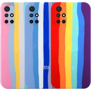 قاب سیلیکونی گوشی شیائومی Xiaomi Poco M4 Pro 5G مدل رنگین کمانی (ویتنامی اصل)