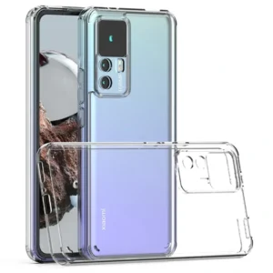 قاب شفاف Xiaomi 12T / 12T Pro مدل ژله ای طلقی محافظ لنزدار